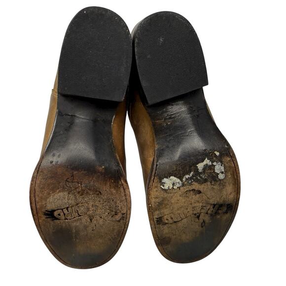 Freebird By Steven Carlo Ankle Boots Size 7 Southwestern Tapestry Brown Leather - Picture 7 of 10